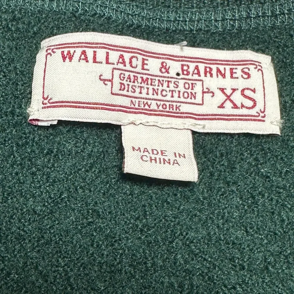 Mens Wallace & Barnes Sweater By J Crew XS 100% Merino Wool Green Sweater XS